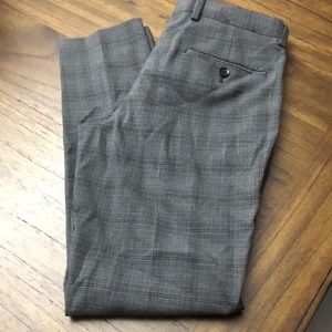 Express plaid tapered capris.